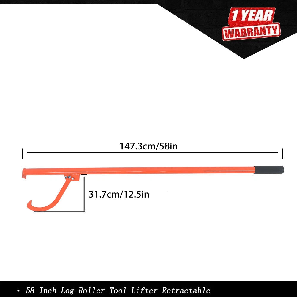 Log Peavey Cant Hook for Logging (58 Inch)