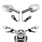 Rear View Mirrors with LED Turn Signals for Harley Davidson V-Rod VRSCF (2009–2017)