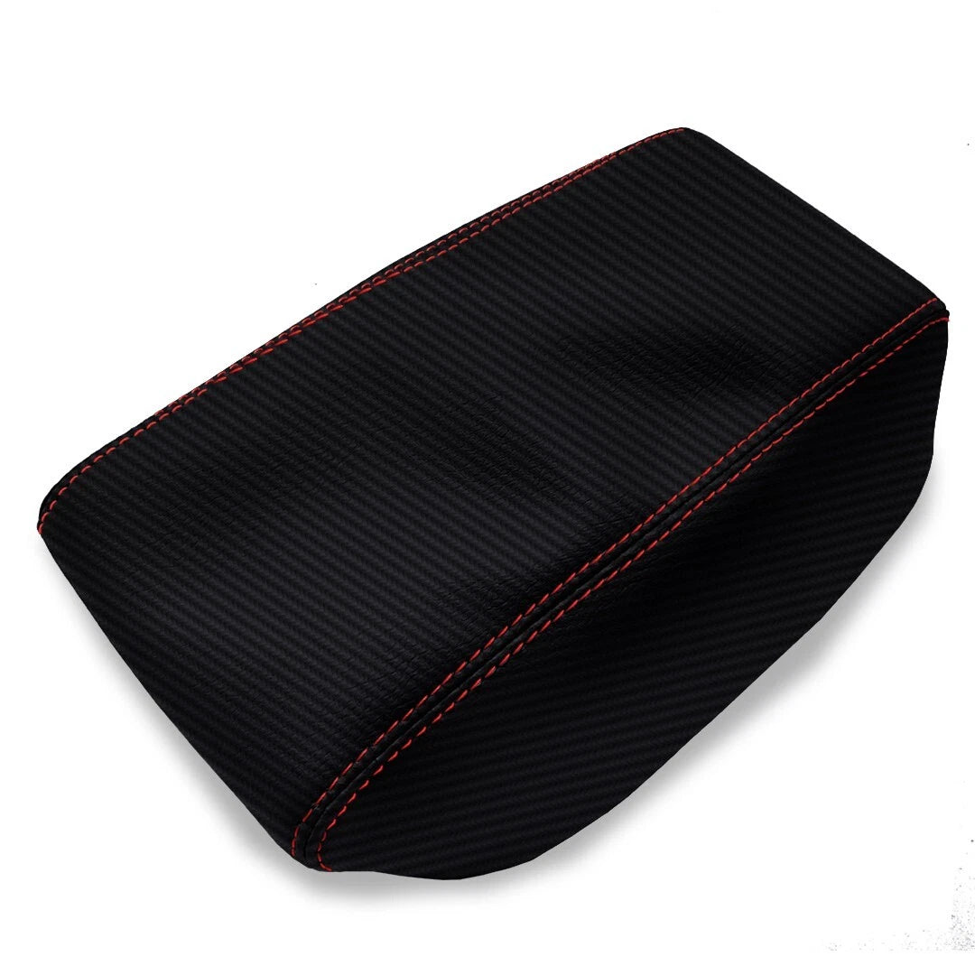 Console Armrest Sliding Carbon for Hyundai Elantra (2017–2020) Red Stitch