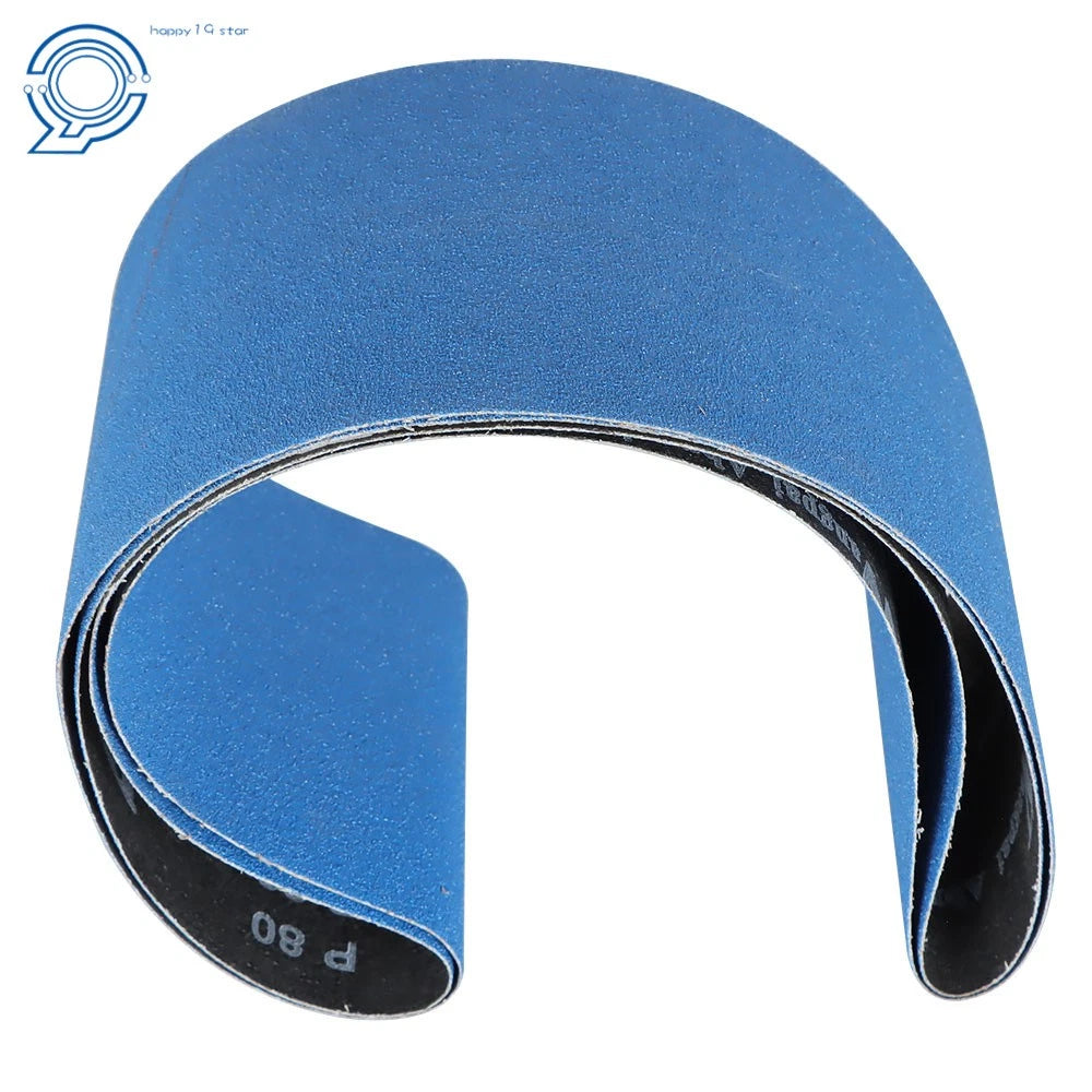 Set of 2 Sanding Belts for Automotive Use (6" X 48", 80 Grit)