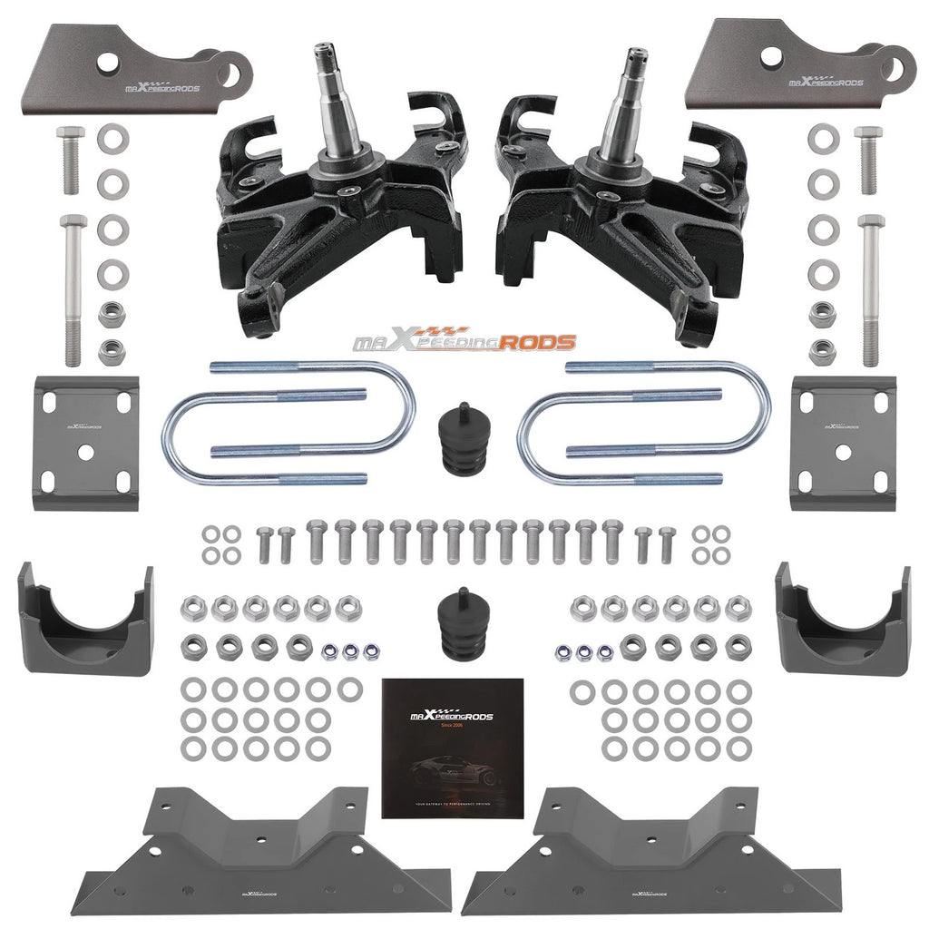 Lowering Kit for Chevy C10/GMC C1500 (1973–1987) 2WD 3" Front 6" Rear