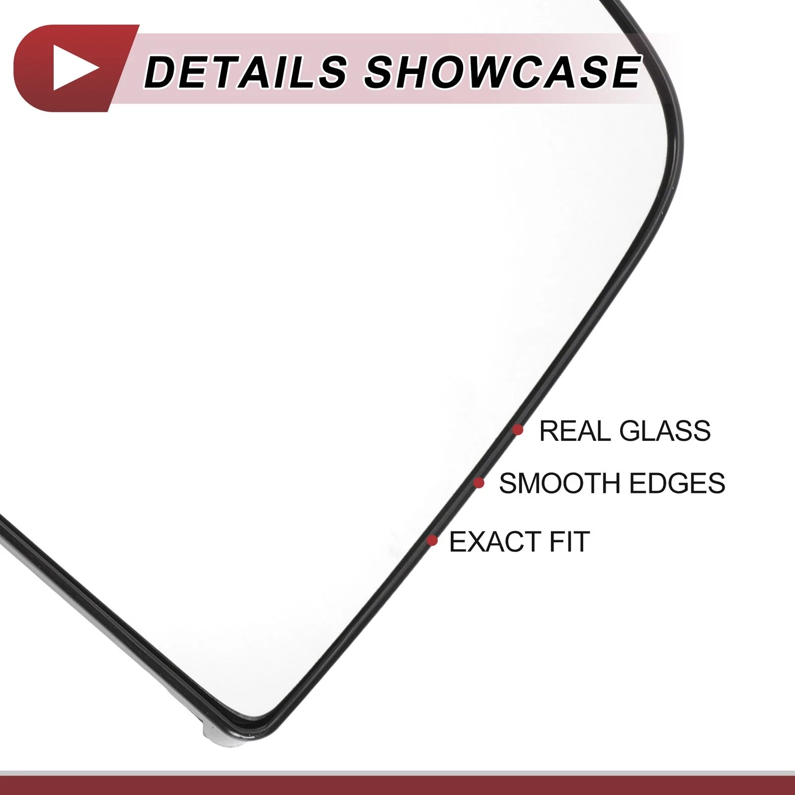 Heated Left Driver Side Upper Tow Mirror Glass for Chevrolet 