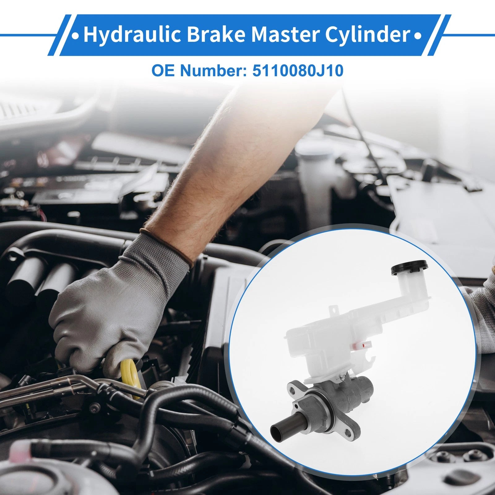 Brake Master Cylinder with Reservoir No. 5110080J10 for Suzuki SX4 (2007–2009)