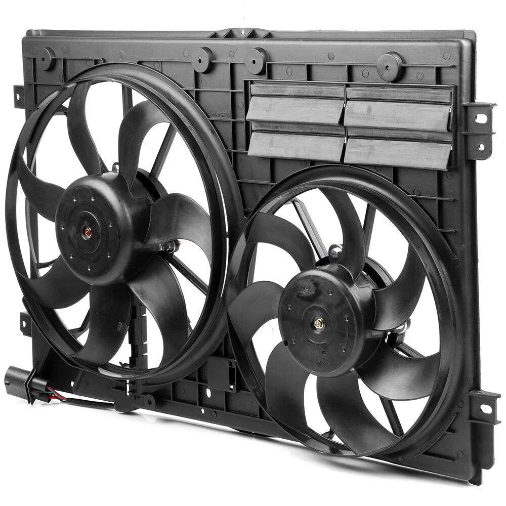 AC condenser and cooling fan assembly for Volkswagen Beetle (2013–2014)