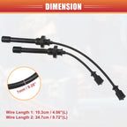 2X Spark Plug Wire Ignition Coil Cable No.MD338623 for Mitsubishi Lancer (2002–2006)
