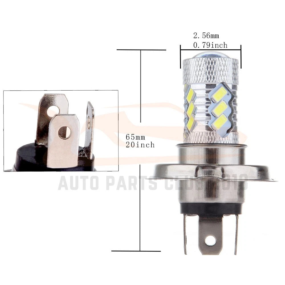 H4 LED Headlight Bulb for Motorcycle (6000K)