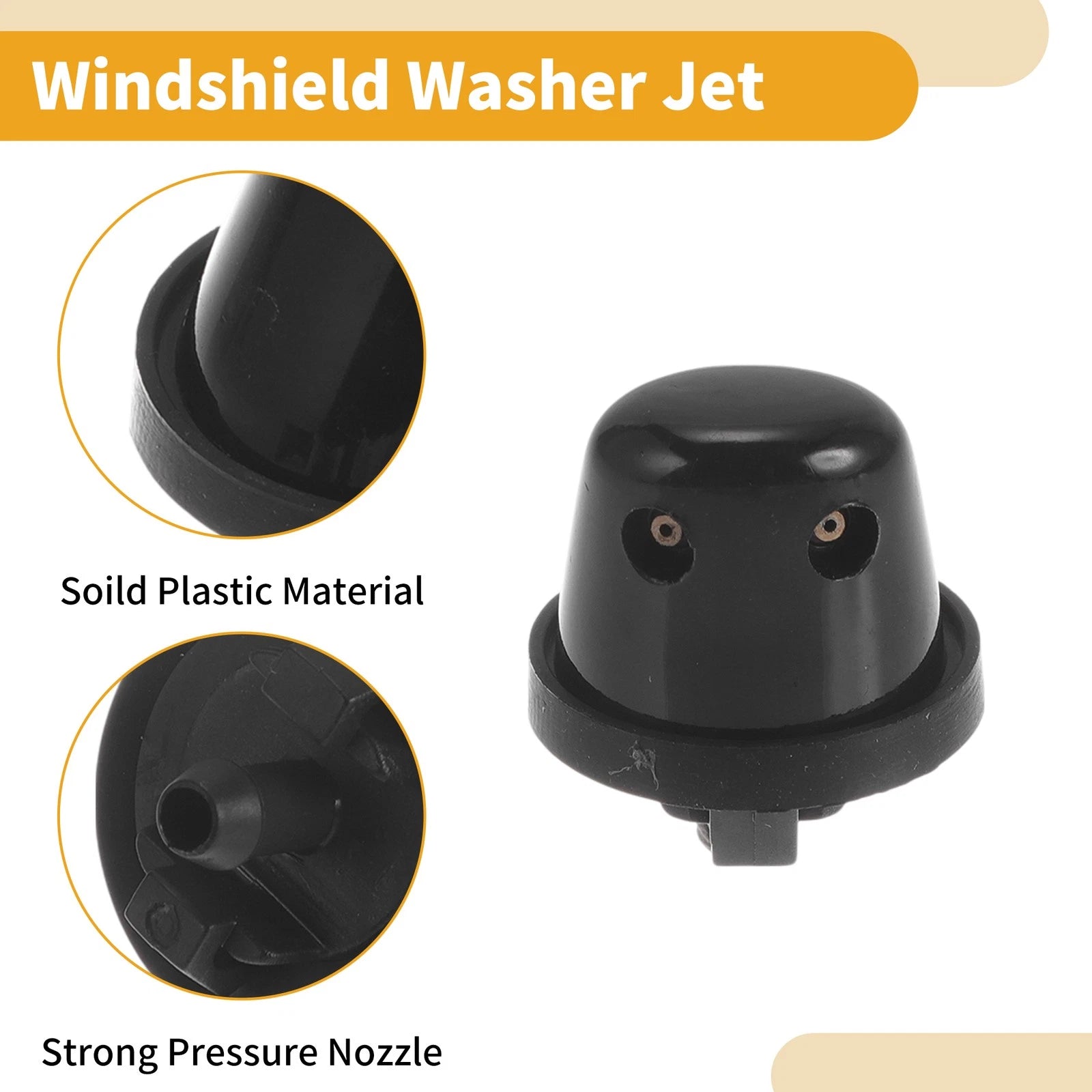 2 Pcs Front Windshield Washer Nozzle for Infiniti QX4 (1999–2003) No.B89700W000