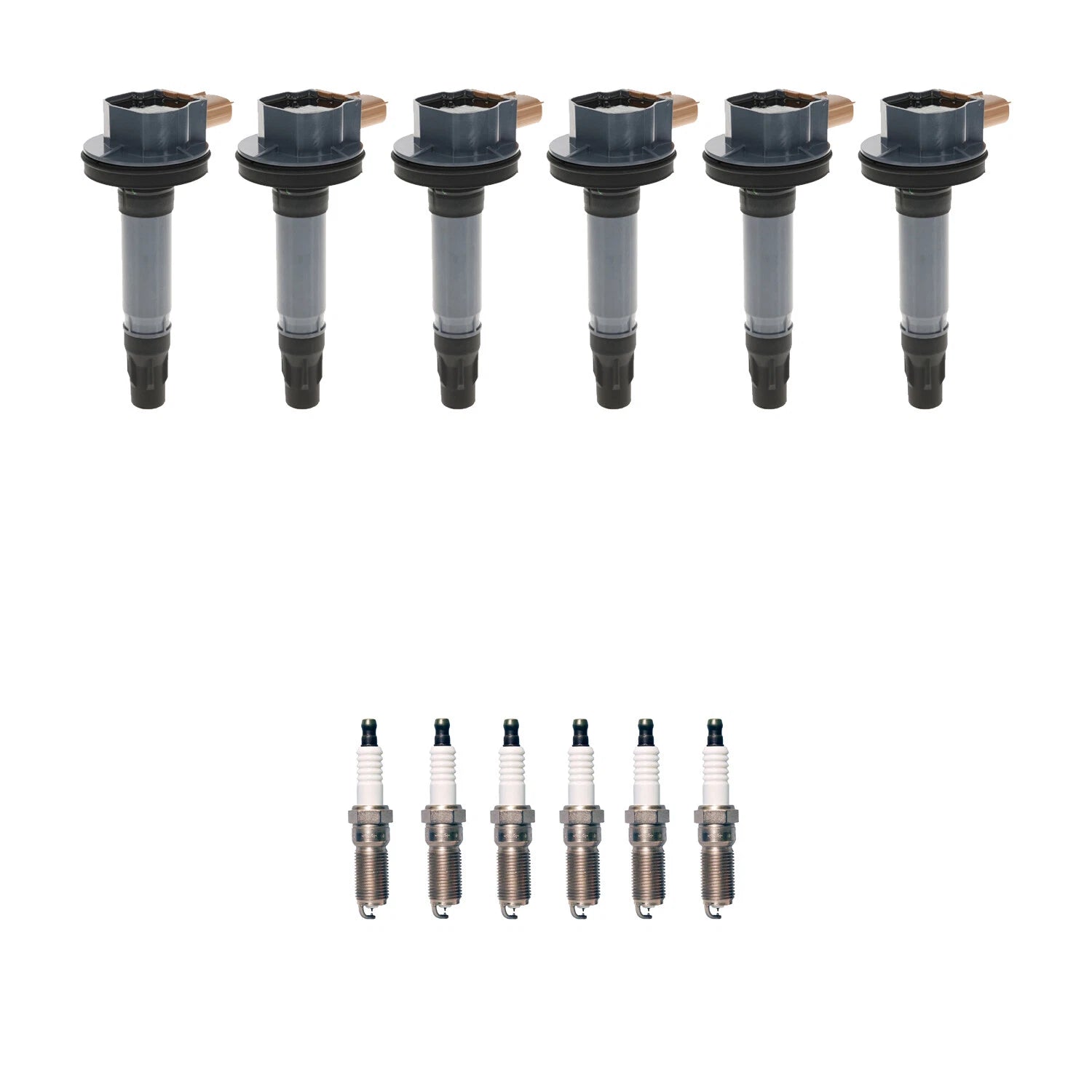 Set of 6 Ignition Coils & Denso Iridium Spark Plugs for F-150 (2015–2020)