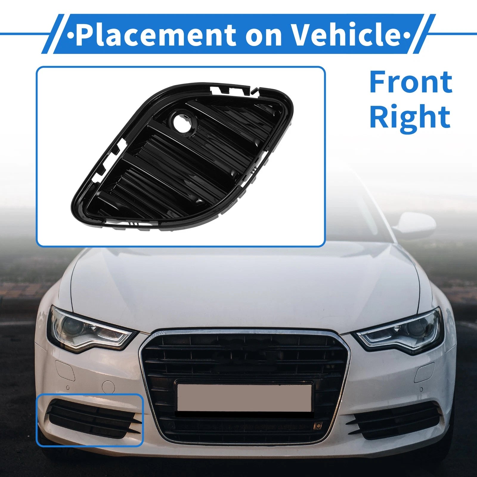 1 Pc Fog Light Grill for Buick Envision (2021–2023) No. 84934333 Black