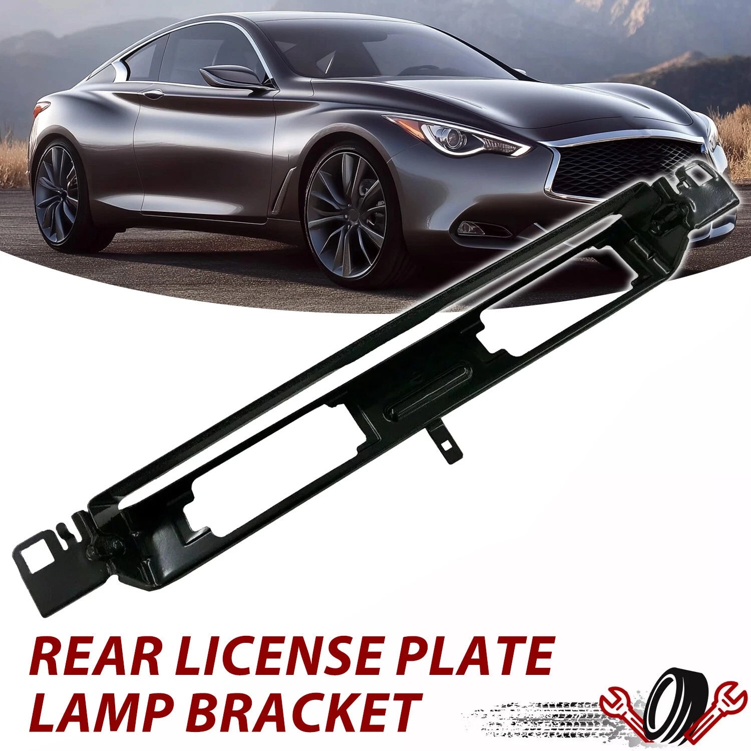Rear License Plate Lamp Bracket for Infiniti Q40 G25 G35 G37 (2007–2015)