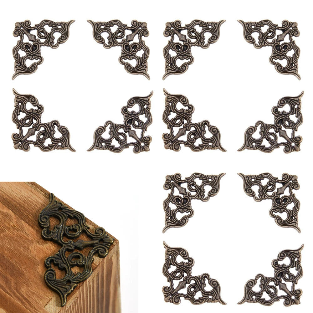 12x Butterfly Style Corner Protector Guards for Jewelry Box Desk Book