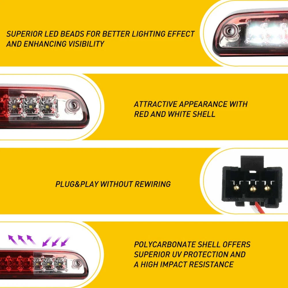 LED 3rd Brake Light for Ford F250 F-350 F-450 Super Duty (1999–2016)