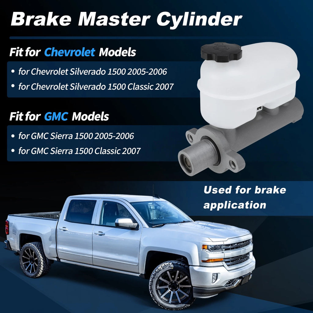 Brake Master Cylinder with Reservoir for Chevy Silverado 1500 (No.M630325)