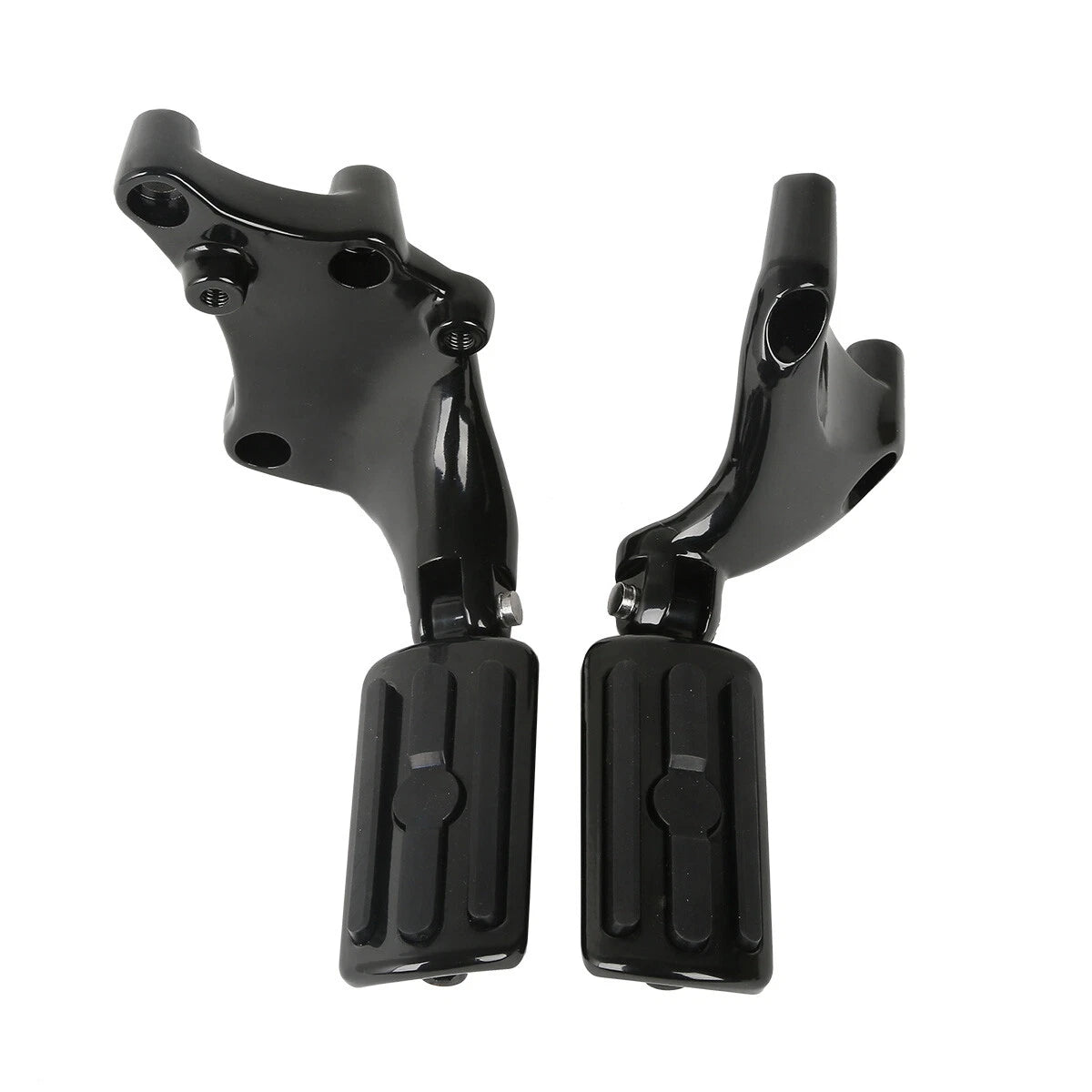 Footpegs with Mount Brackets for Harley Sportster XL 883 1200 (2014–2022) Black
