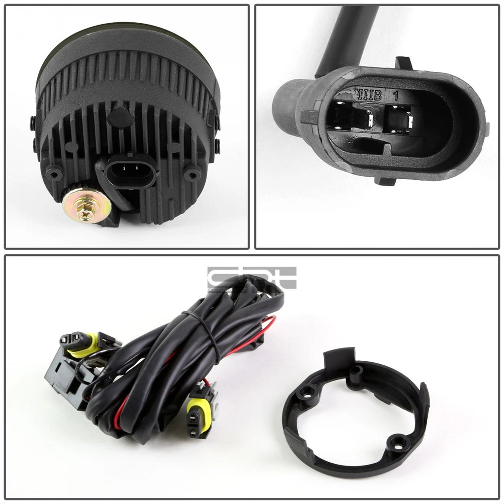 3.5" Round Aluminum Housing Smoked 5W LED Fog Light Lamp + Mount for