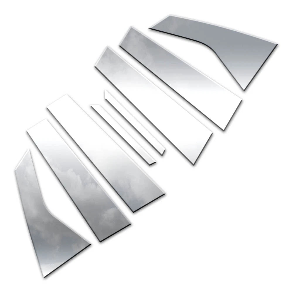 8pc. Luxury FX Polished Pillar Post Trim for 2019-2023 Chevy Blazer