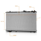Aluminum Cooling Radiator DPI-13066 for Toyota Highlander Hybrid (2008–2010)