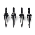 Set of 4 Windshield Spike Bolts for Harley Road Glide (2015–2023) Aluminum Black/White