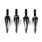 Set of 4 Windshield Spike Bolts for Harley Road Glide (2015–2023) Aluminum Black/White