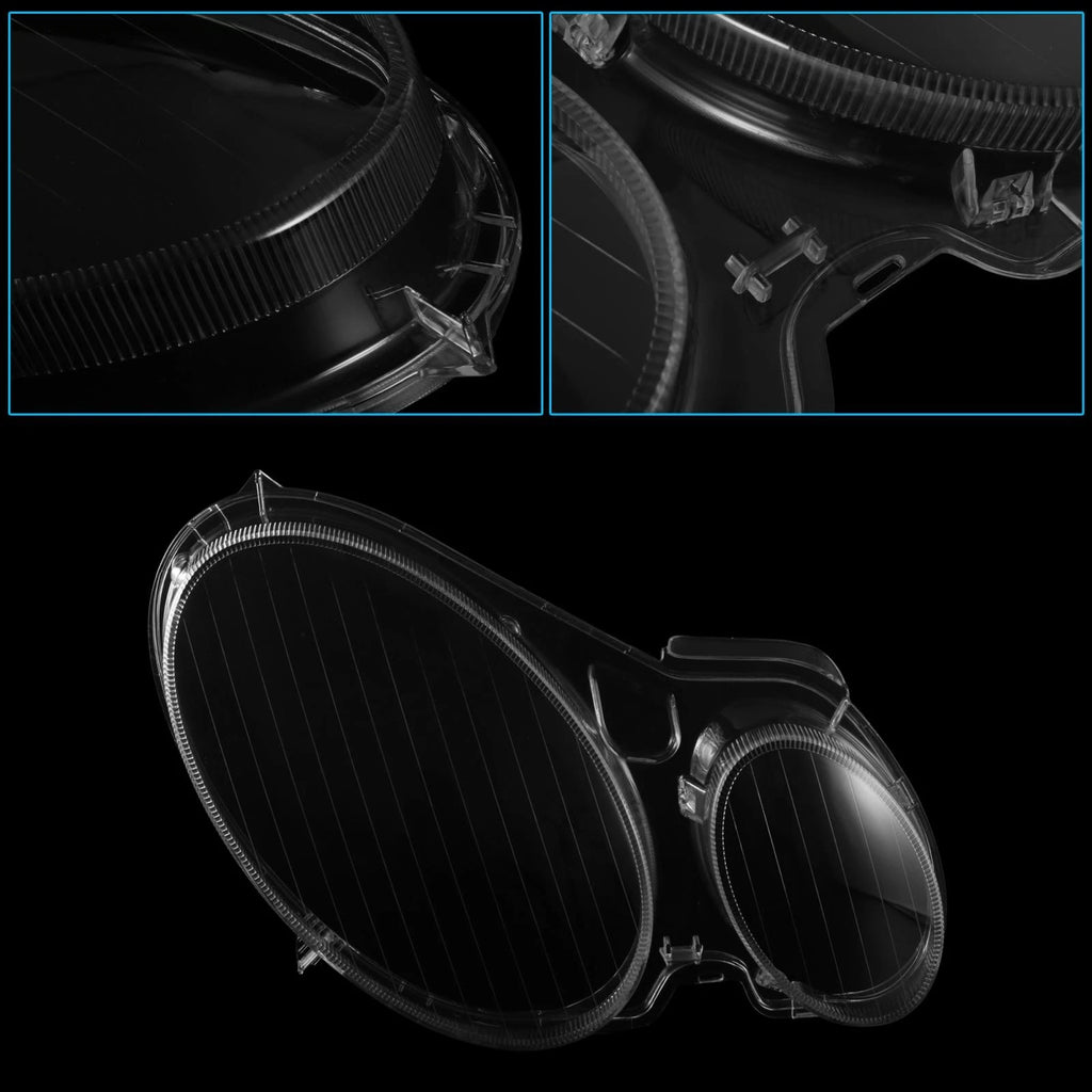 1 Pair Headlight Lens Cover Shell for Mercedes-Benz W211 (2002–2008)