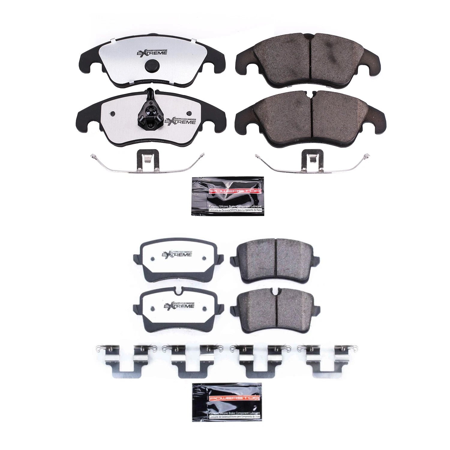 PowerStop Z26 Carbon Fiber Ceramic Brake Pad Kit for Audi A6 A7 Quattro (2012–2018)