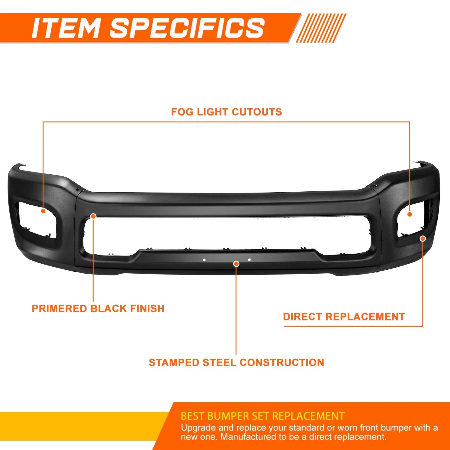 Front Bumper Brush Grille Guard for Chevy Silverado 1500 (2007–2013)