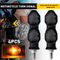 4X Smoked LED Turn Signal Light Indicator for Suzuki Honda