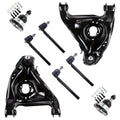 Set of 8 Front Control Arm Ball Joints Tie Rods for Chevrolet Blazer (1995–2005)