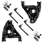 Set of 8 Front Control Arm Ball Joints Tie Rods for Chevrolet Blazer (1995–2005)