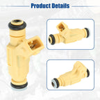 Set of 4 Fuel Injector Nozzles for Ford Escort, Mercury Tracer (1998)