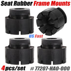 Set of 4 Rubber Frame Mounts Cushions for Honda ATC200, ATC250R, ATC350X, TRX200