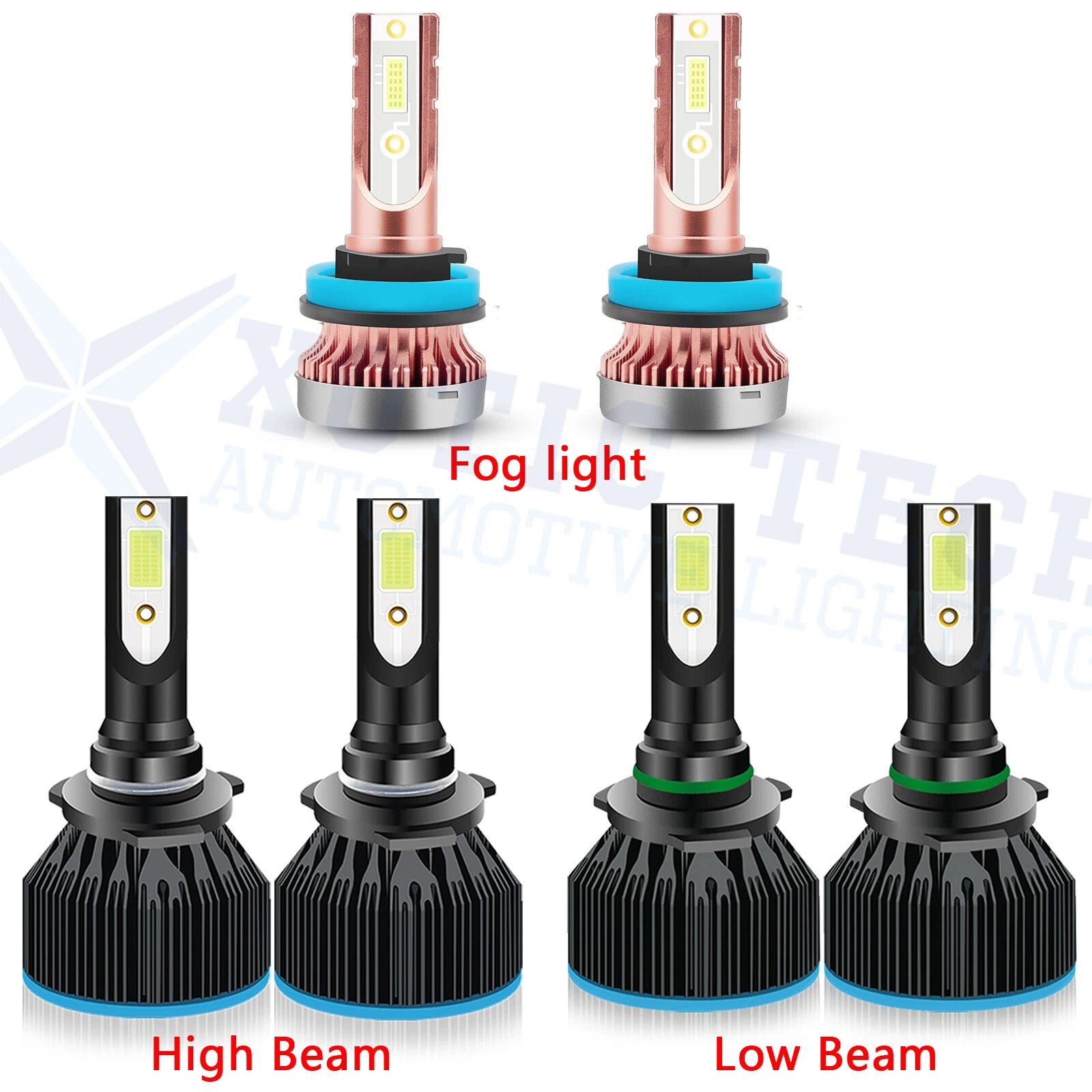Ice Blue LED Headlight Bulbs for Honda Civic (2006-2015)