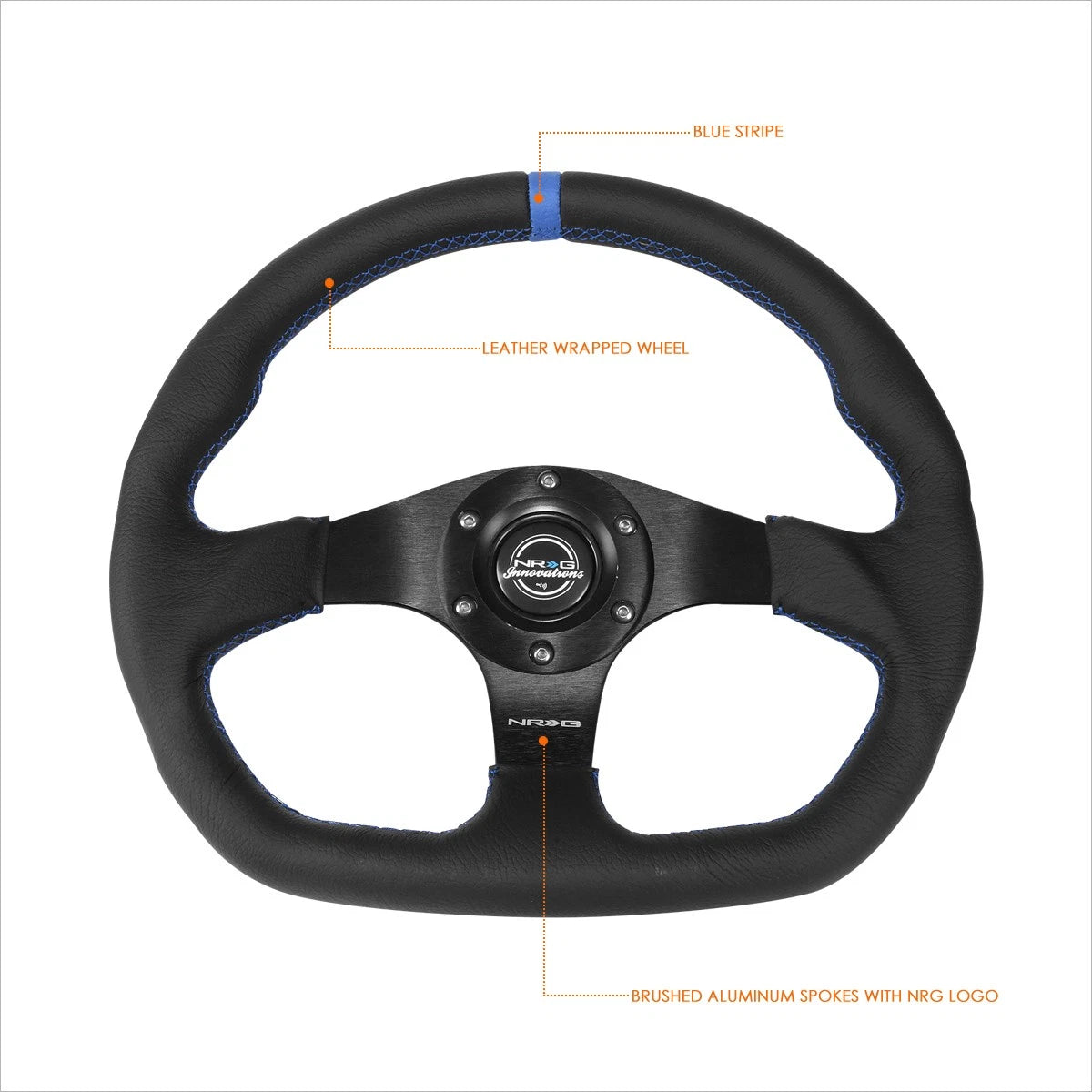 NRG RST-024MB-R-BL Steering Wheel 320mm 6x70mm for Universal Fit (RHD)