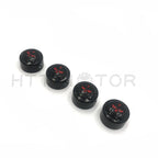 Set of 4 Black Gear Skull Bolt Caps for Harley Dyna Softail Road King
