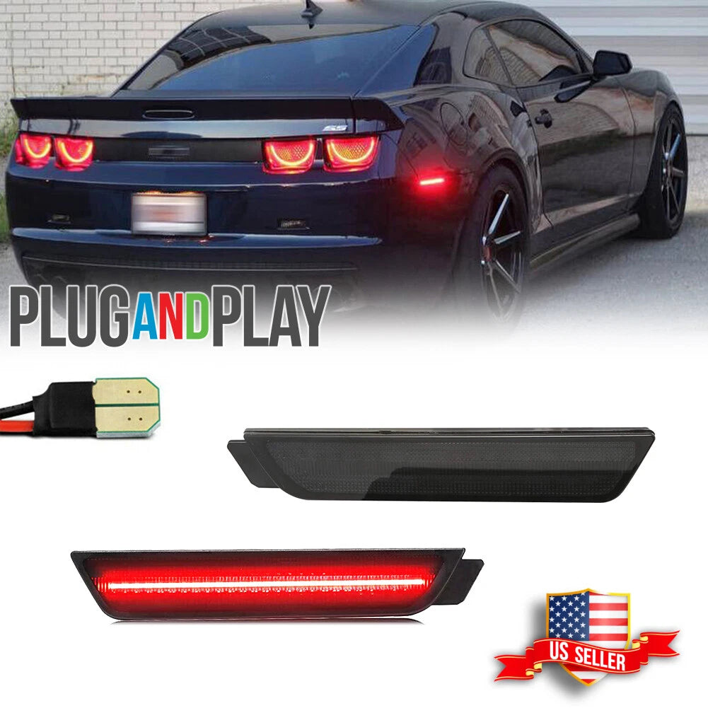 Smoked Lens LED Rear Side Marker Lights for Chevrolet Camaro (2010–2015)