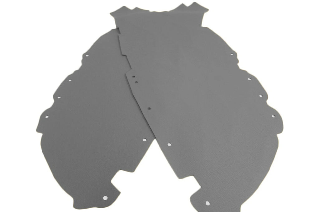Door Panel Insert Cards for Chevrolet Camaro (2010–2015) Gray Leather Synthetic