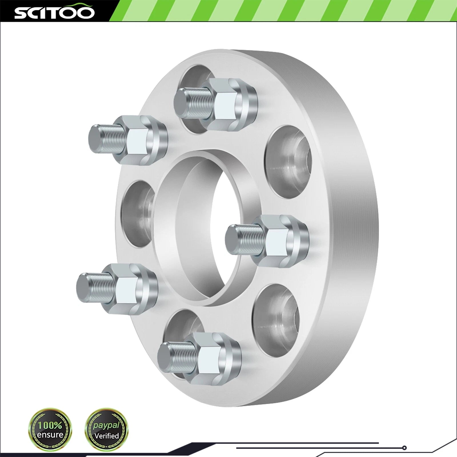 Set of 4 Wheel Spacers 5x110 1" 12x1.25 for Jeep Cherokee Chrysler 200