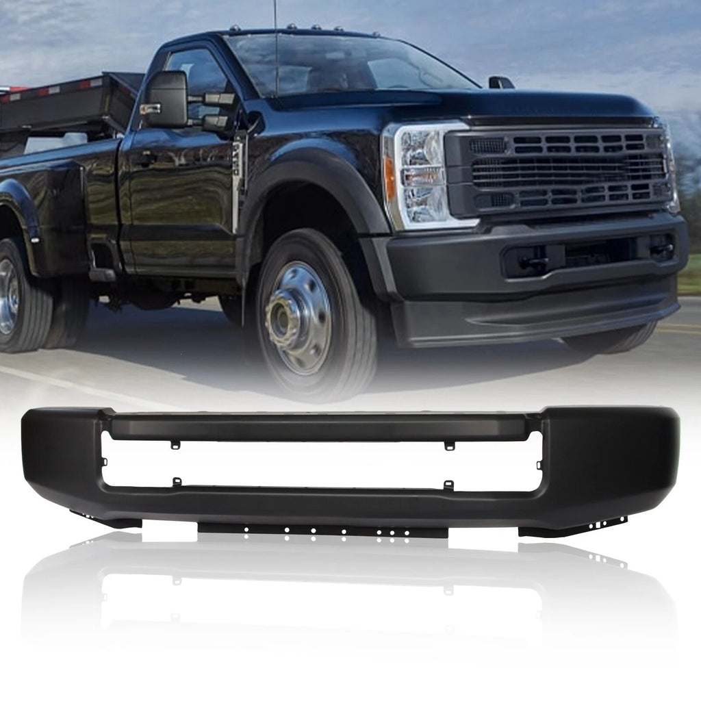Black Steel Front Bumper Face Bar for Ford F-250 F-350 Super Duty (2020–2022)