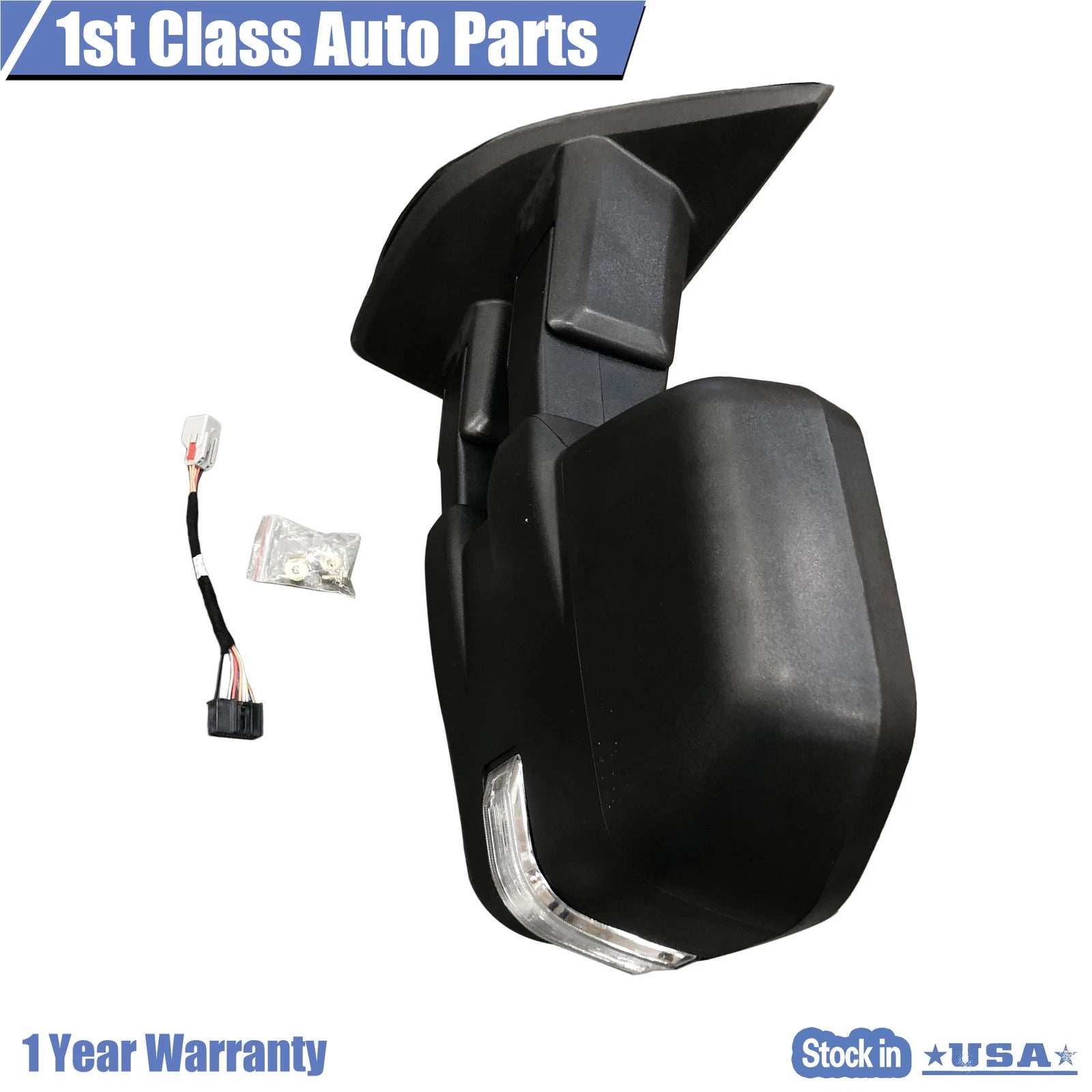 Left Power Heated Towing Mirror + LED Signal Lamp for Ford F-150 (2015–2018)