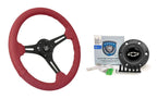 Steering Wheel for Chevy Bowtie Horn with Slotted Design for 14 inch (Fits)