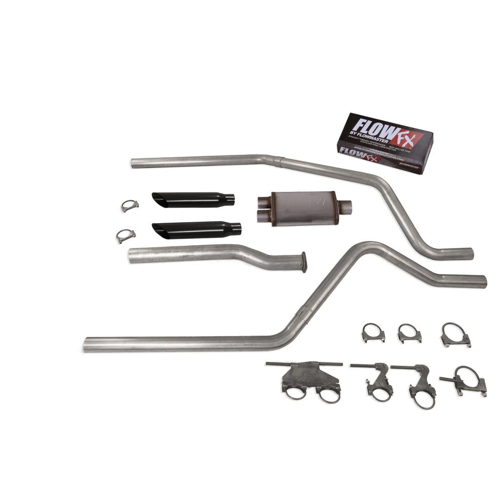 2.5" Dual Exhaust for Dodge Ram 1500 (2019–2025) Flowmaster Flow FX BLK T
