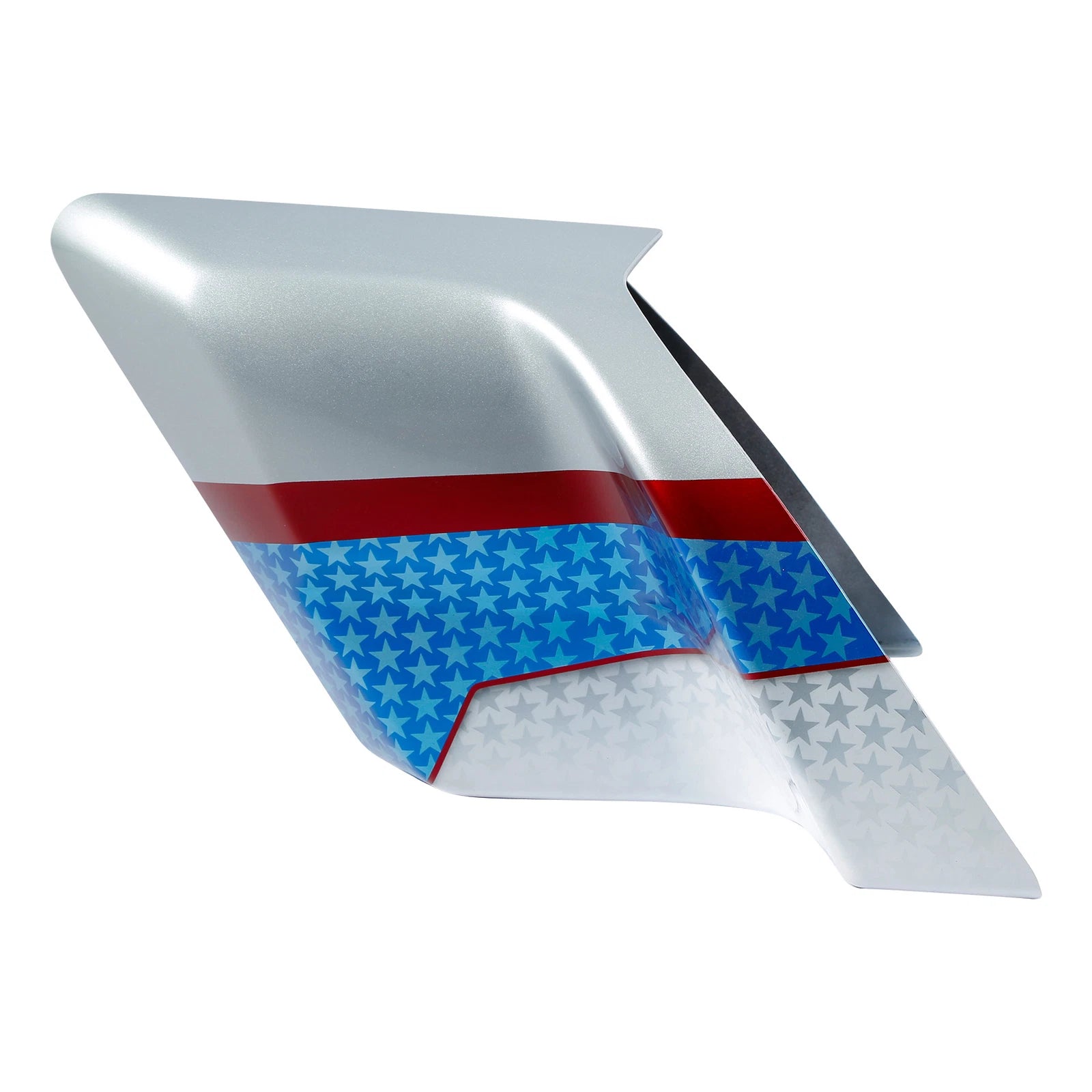 Stretched Side Cover for Harley Street Road Glide (2014–2024) White Flake Fade