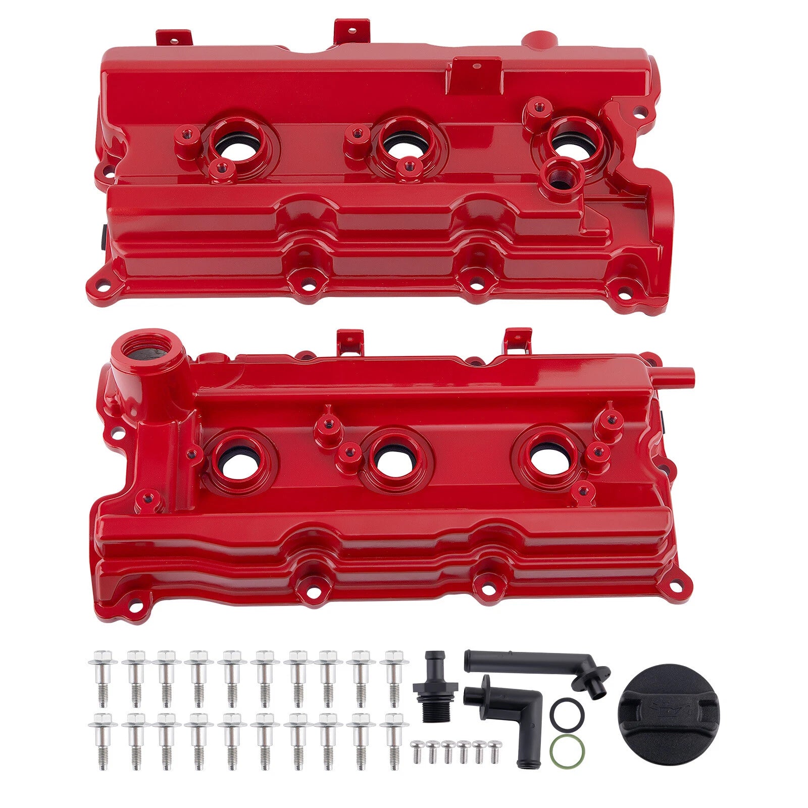 Aluminum Valve Cover Set w/ Gasket for Infiniti FX35 G35 M35 Nissan 350Z (2003–2008)