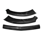 3X Carbon Fiber Look Front Bumper Lip Spoiler for Ford Mustang (2015–2017)