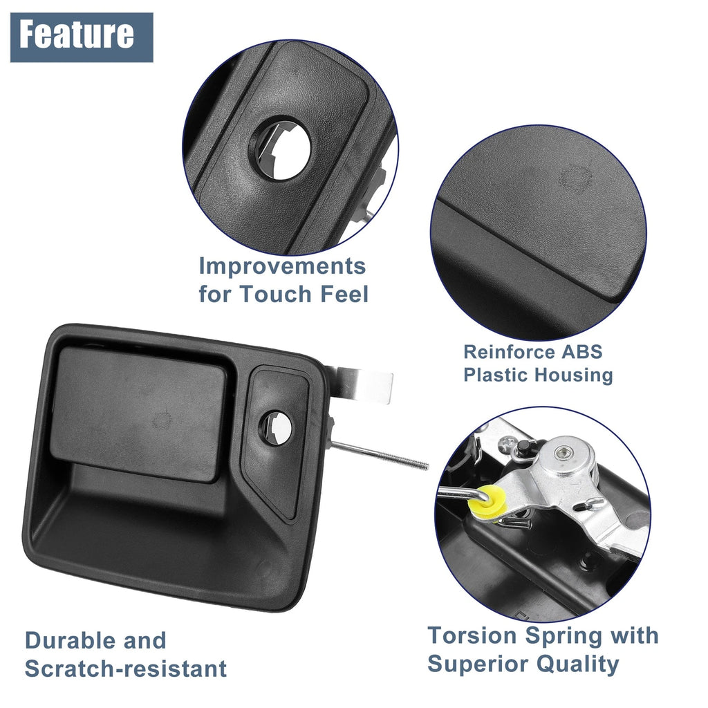 Set of 4 Exterior Door Handles for Ford Excursion (2000–2005) Black