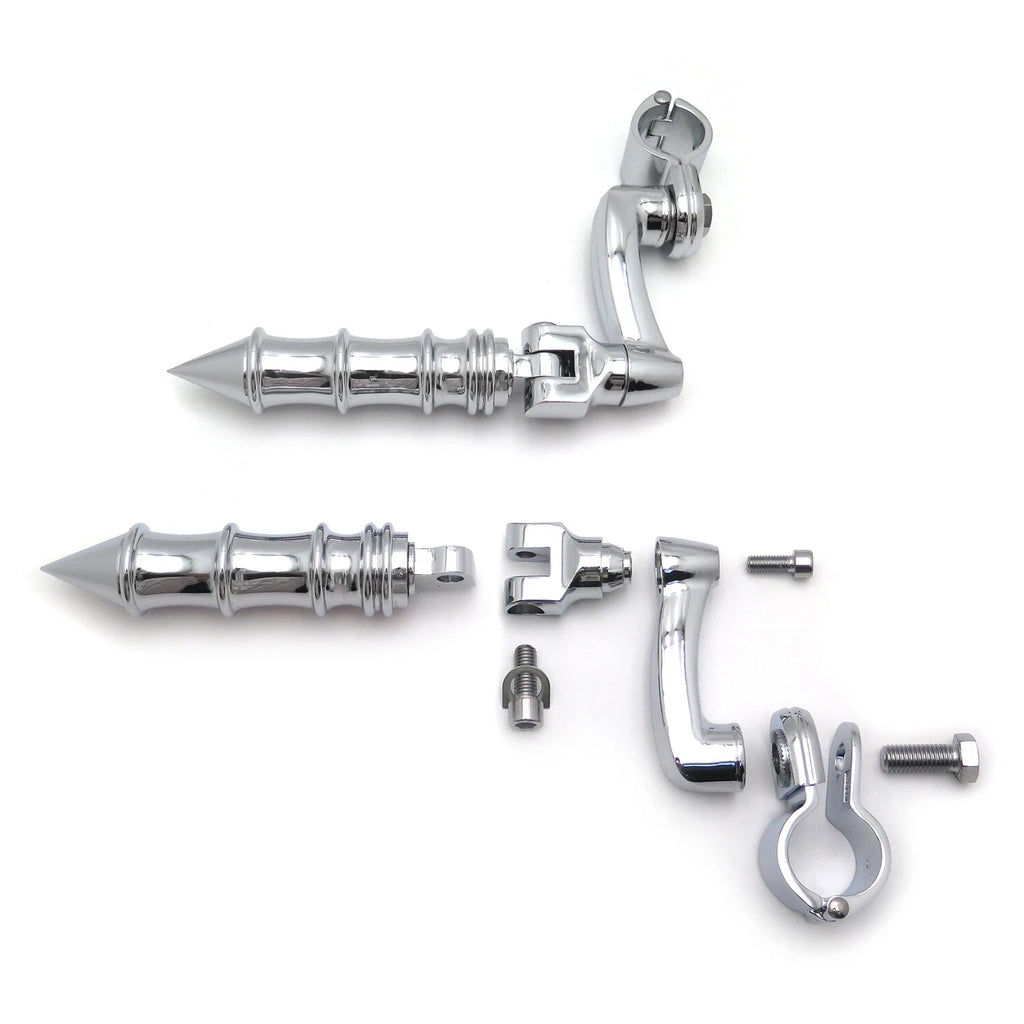 Foot Pegs for Harley Touring Dyna (1 1/4" Engine Guard Mounts)
