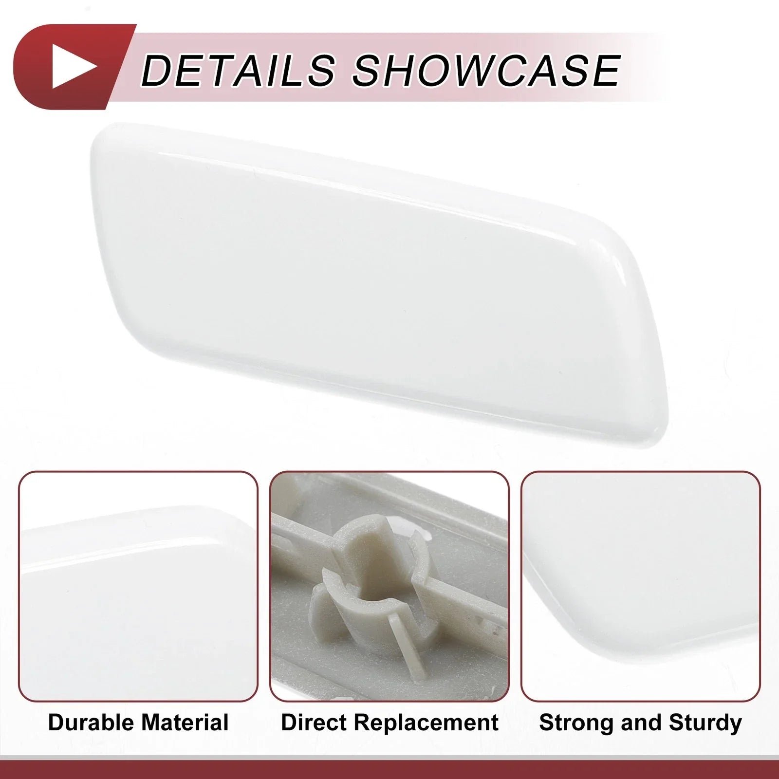 Front Right Washer Nozzle Cover for Lexus RX350 (2010-2013) - White 1 x Cap