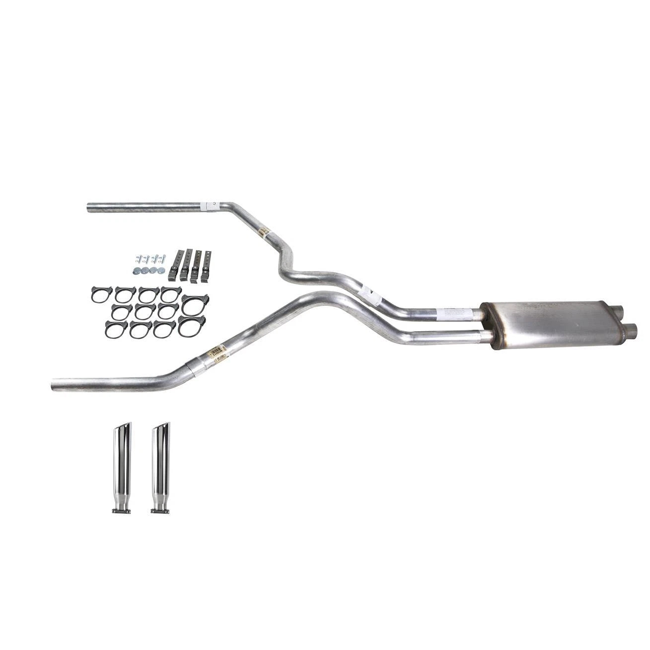 Dual Exhaust Pipe for Tundra (2000-2007) Stainless Steel with RC Tip