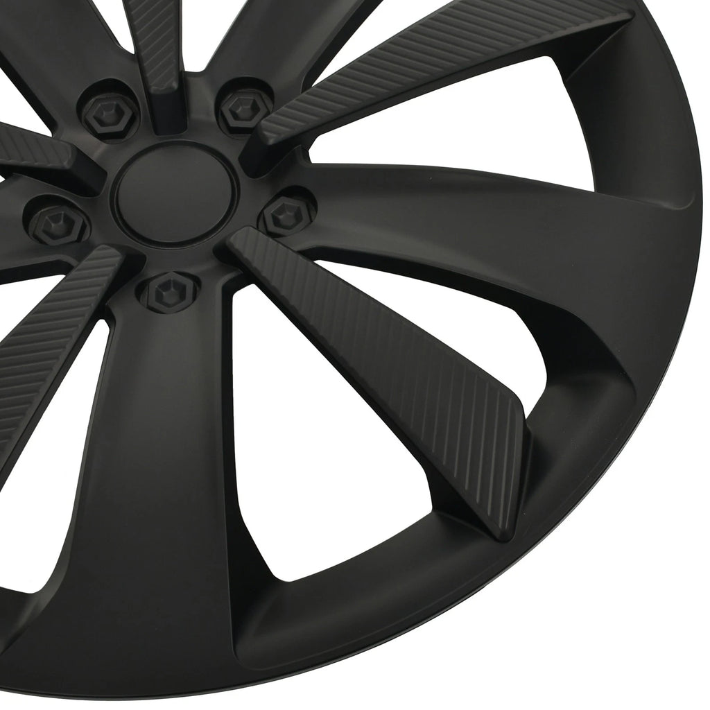 16" Custom Matt Black Hub Cap Wheel Cover 28811FL010 for Subaru Impreza (2017–2023)