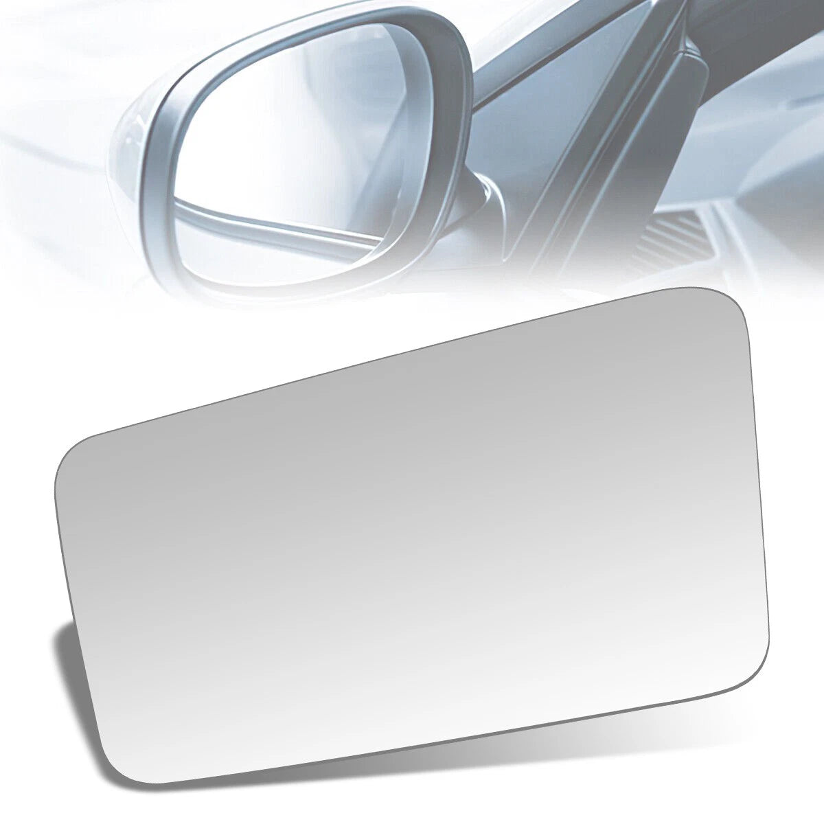 Side Door Mirror Glass for Subaru Justy (1987–1994) OE Flat Lens Left